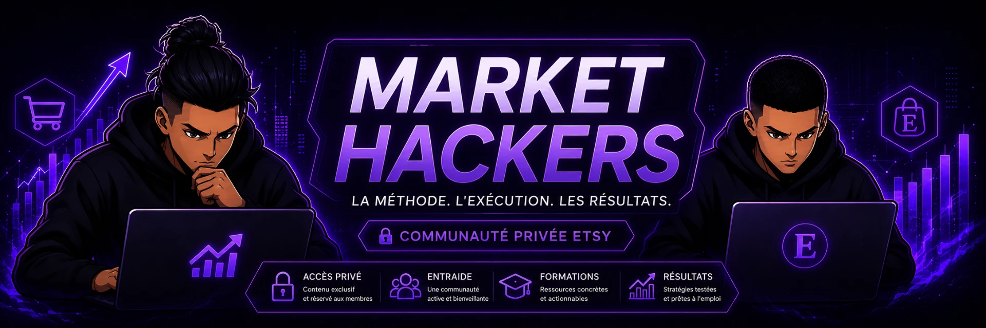 La communauté Market Hackers : accès privé, entraide, formation et résultats
